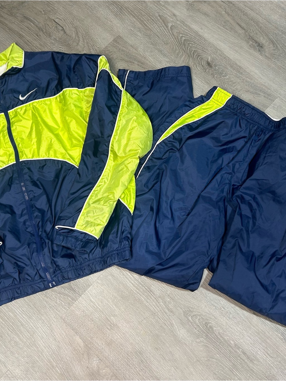 Rare Vintage NIKE Swoosh Set Color Block Full Zip Jacket 2000s Women’s Size S